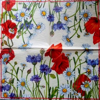 Coquelicots, bleuets, marguerites