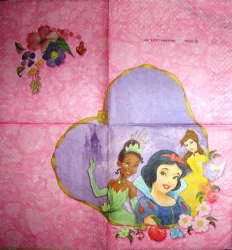 Princesses, fond rose et violet PM