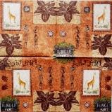 Safari, Girafe et motifs africains