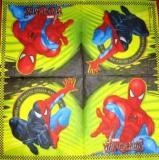 Spiderman fond noir et jaune