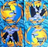 Batman sur fond bleu
