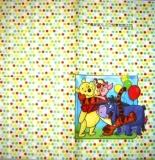 Winnie et ses amis, fond pois colorés